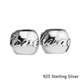 925 Sterling Silver Love Always Safety Chain Charms Beads