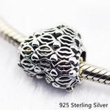 925 Silver Love & Kisses Charm Beads for Bracelets