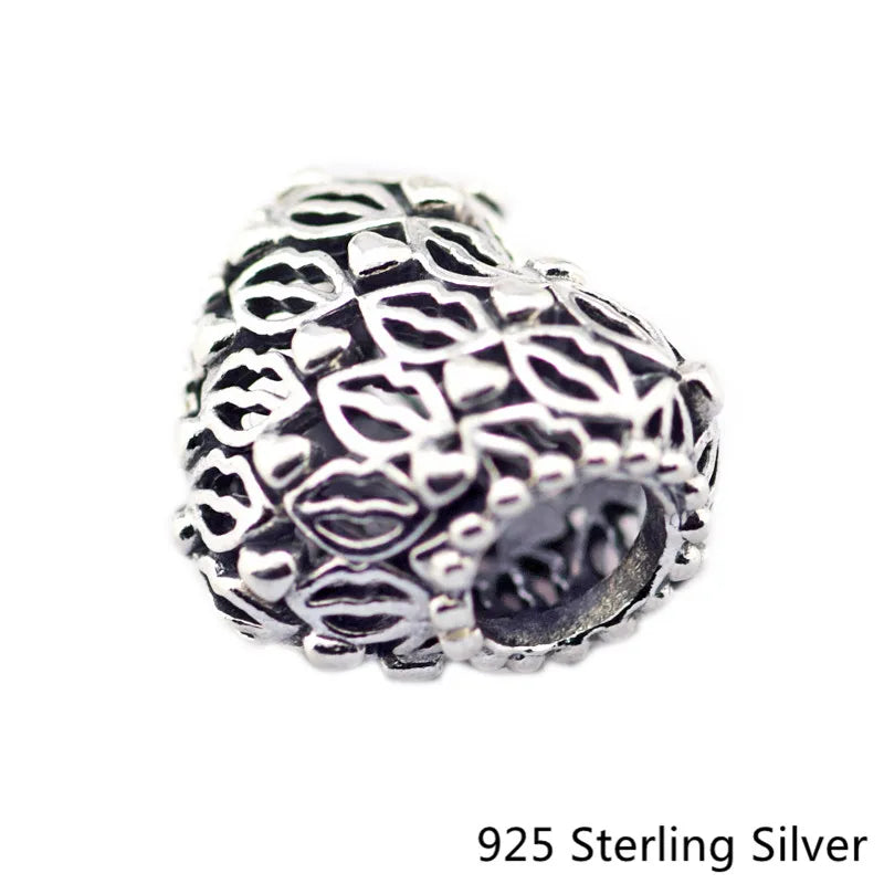 925 Silver Love & Kisses Charm Beads for Bracelets