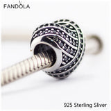 925 Silver Heart Charms Beads For Bracelets Bangle DIY Jewelry