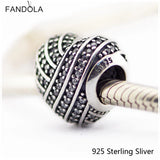 925 Silver Heart Charms Beads For Bracelets Bangle DIY Jewelry