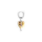 925 Sterling Silver Mom's Heart Dangle Charm for Bracelets