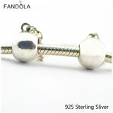 925 Silver Safety Chain Charms for Bracelet & Bangle DIY Jewelry