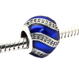 925 Silver Enamel & CZ Adornment Charm Beads for Bracelet