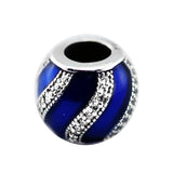 925 Silver Enamel & CZ Adornment Charm Beads for Bracelet