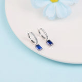 925 Sterling Silver Sparkling Hoop Earrings for Women