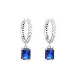 925 Sterling Silver Sparkling Hoop Earrings for Women