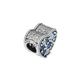 Bright Heart Crystal Beads Charms Sterling Silver 925 for Bracelet DIY