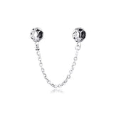 Safety Chain 925 Silver Beads for Moments Bracelet DIY