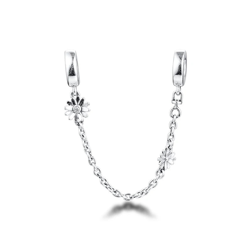 Safety Chain 925 Silver Beads for Moments Bracelet DIY