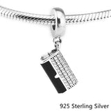 Sterling Silver Charms Bracelet Making Clutch Bag Enamel Charms Beads