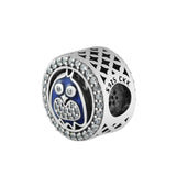 Owl Bead Charms for Bracelet Making with 925 Sterling Silver Jewelry
