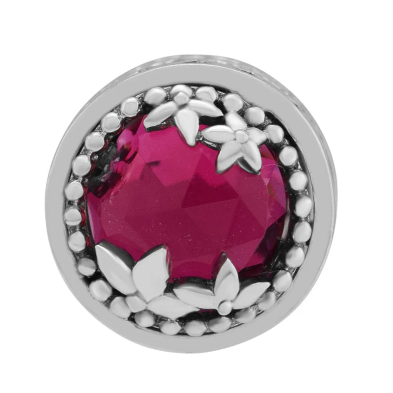 Daisy Flower Charm Cerise 925 Sterling Silver DIY Bracelet Beads