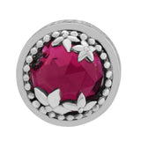 Daisy Flower Charm Cerise 925 Sterling Silver DIY Bracelet Beads