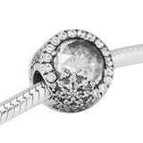 Snowflake Charms 925 Sterling Silver Beads for Bracelets & Bangle