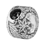 Snowflake Charms 925 Sterling Silver Beads for Bracelets & Bangle
