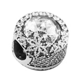 Snowflake Charms 925 Sterling Silver Beads for Bracelets & Bangle