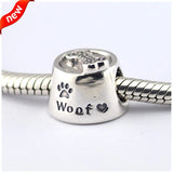 Dog Bowl Charms 925 Silver Beads Bracelet Bangle Jewelry Making