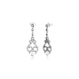 Swirling Chandeliers Stud Earrings 925 Silver Jewelry Women Brincos