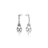 Swirling Chandeliers Stud Earrings 925 Silver Jewelry Women Brincos