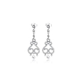 Swirling Chandeliers Stud Earrings 925 Silver Jewelry Women Brincos