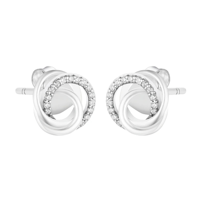 925 Sterling Silver Family Stud Earrings for Women