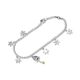 Bell & Star Bracelets with CZ 925 Sterling Silver Jewelry Wholesale