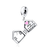 925 Silver Mom's House Dangle Charms Beads for Jewelry Making
