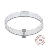 925 Sterling Silver Letter I Clip Beads for Jewelry Making