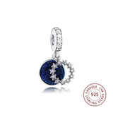 925 Silver Bracelet with Stars & Enamel Charms for Jewelry Making
