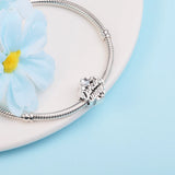 925 Sterling Silver Dancing Queen Charm Beads Bracelet
