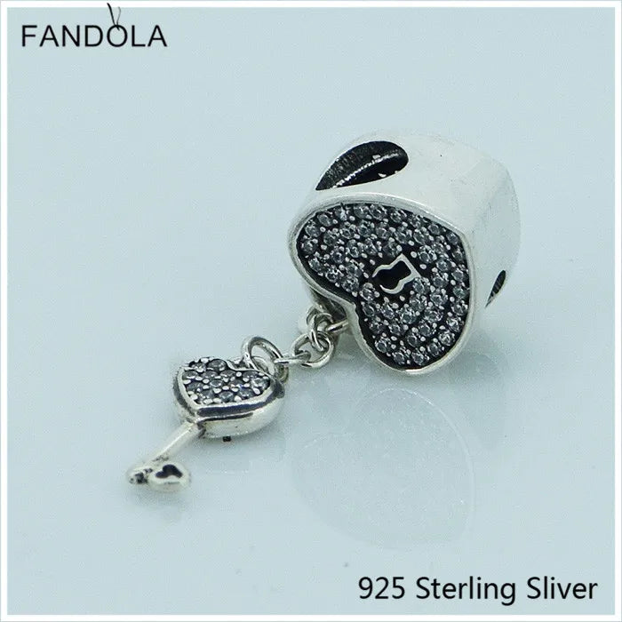 Love Charms 925 Silver Beads for Bracelets