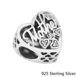 Mother & Son Bond Charms 925 Sterling Silver Beads for Bracelets & Bangle