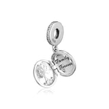 925 Silver Family Roots Dangle Charm European Bracelet Bead