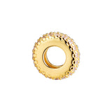 925 Sterling Silver Abstract Spacer Charm for Bracelets, Party Gift