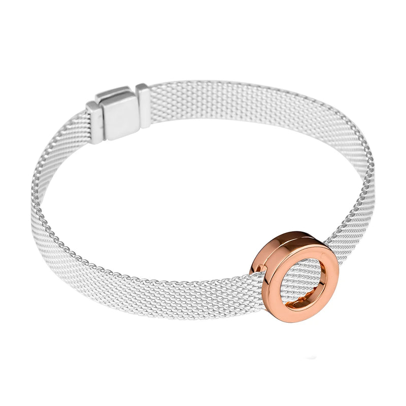 Rose Logo Clip Charm Bead for Bracelets