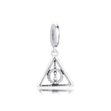 Deathly Hallows Dangle Charm for Bracelets Sterling Silver Beads