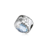 Frozen Winter Crystal Charm Fits Bracelets Sterling Silver Beads