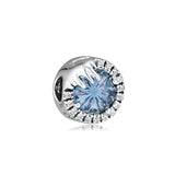 Frozen Winter Crystal Charm Fits Bracelets Sterling Silver Beads