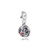 Silver 925 Lilo & Stitch Family Dangle Charm Fits Bracelets Sterling Beads