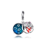 Silver 925 Lilo & Stitch Family Dangle Charm Fits Bracelets Sterling Beads