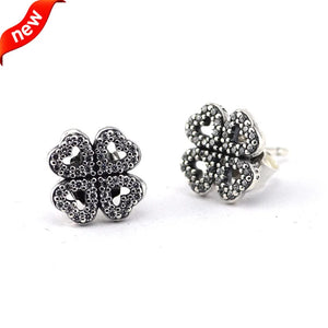 Silver 925 Stud Earrings Petals of Love For Women Sterling Silver Earrings