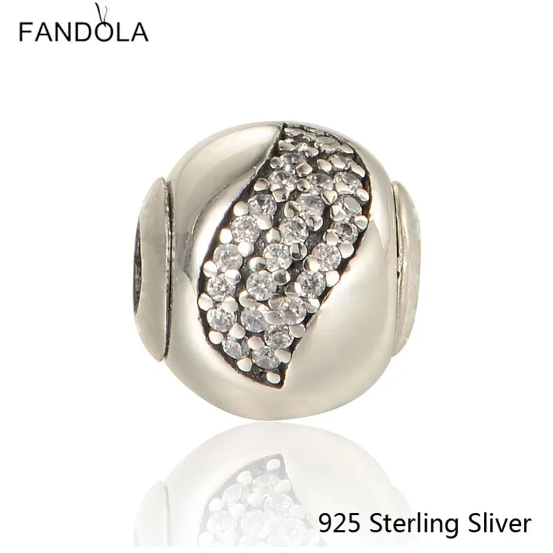 925 Sterling Silver Small Hole Essence Beads Charms for Bracelets