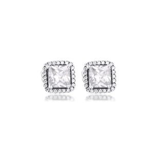 925 Silver Stud Earrings Elegant Sparkle Timeless Design