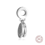 925 Silver Tulip Charm Women's Dangle Beads for DIY Jewelry