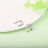 U-shaped Hoop Earrings Sterling Silver 925 Original Jewelry Gift