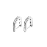 U-shaped Hoop Earrings Sterling Silver 925 Original Jewelry Gift