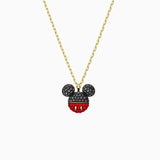 Mouse Necklace with Chain for Women's Jewelry