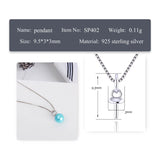 10pcs Small Sterling Silver Round Pearl Pendant Mounting for Women SP402SB
