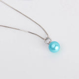 10pcs Small Sterling Silver Round Pearl Pendant Mounting for Women SP402SB